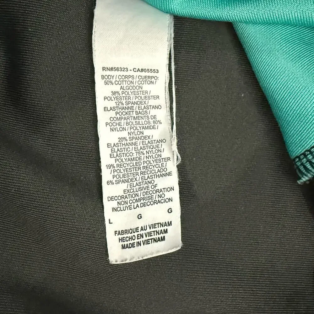 Nike ACG Gray Teal Blue External Zippered Pockets Sweatpants Joggers size L